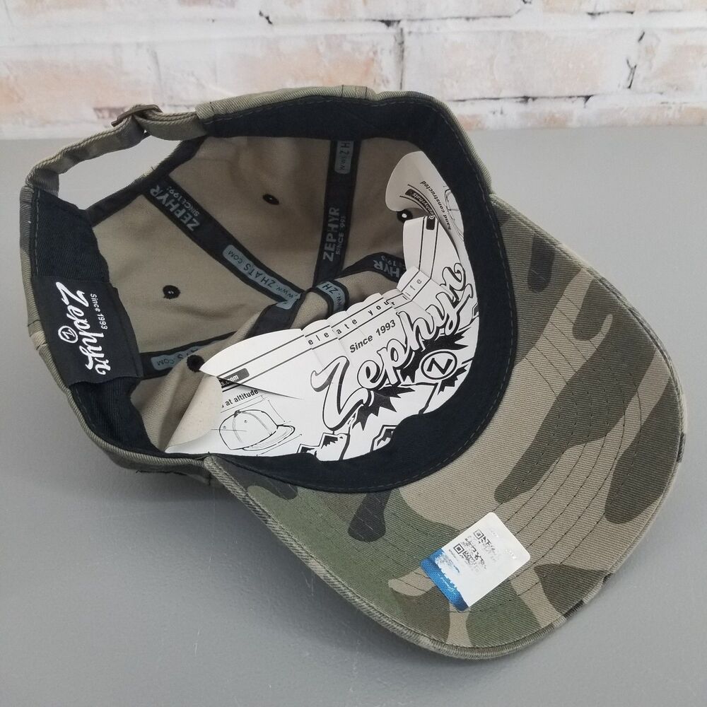 NWT Zephyr OHT University of Virgina Cavaliers Army Camoflauge Strapback Hat/Cap - Picture 5 of 6